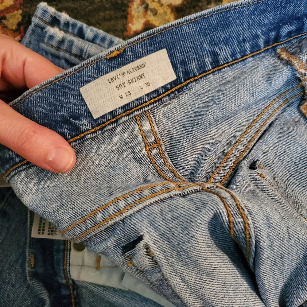 Rare Levi's 501 Jeans "Altered Skinny" - Picture 11 of 16